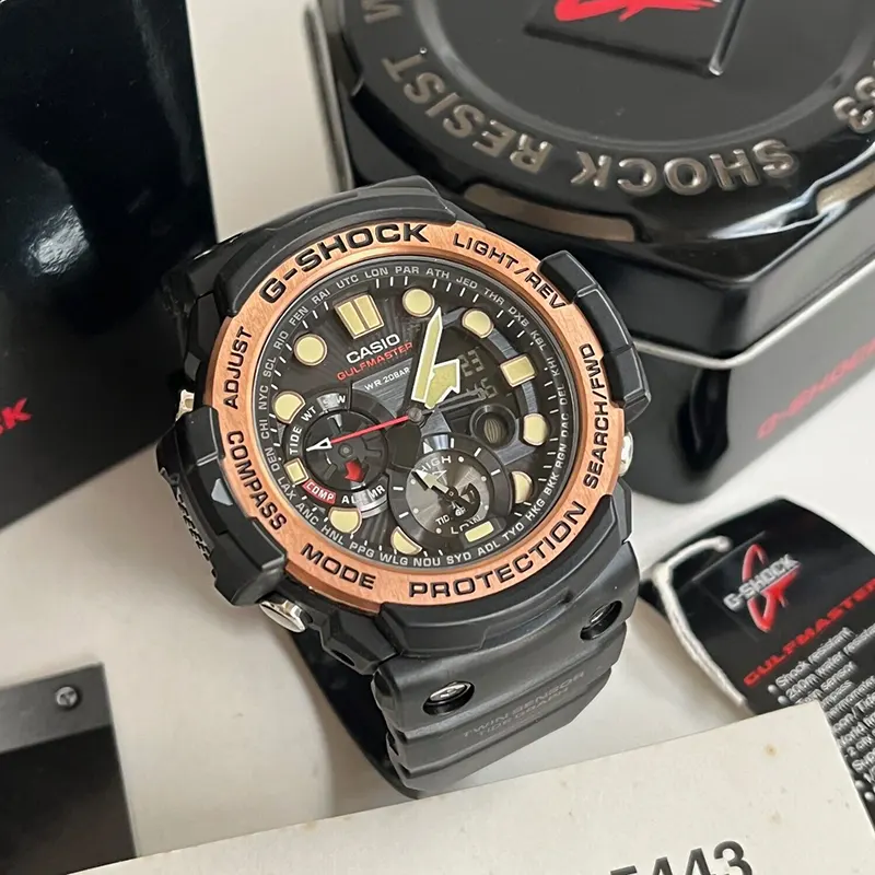 Casio G-Shock Gulf Master Moon Tide Graph Quartz Men's Watch- GN-1000RG-1A